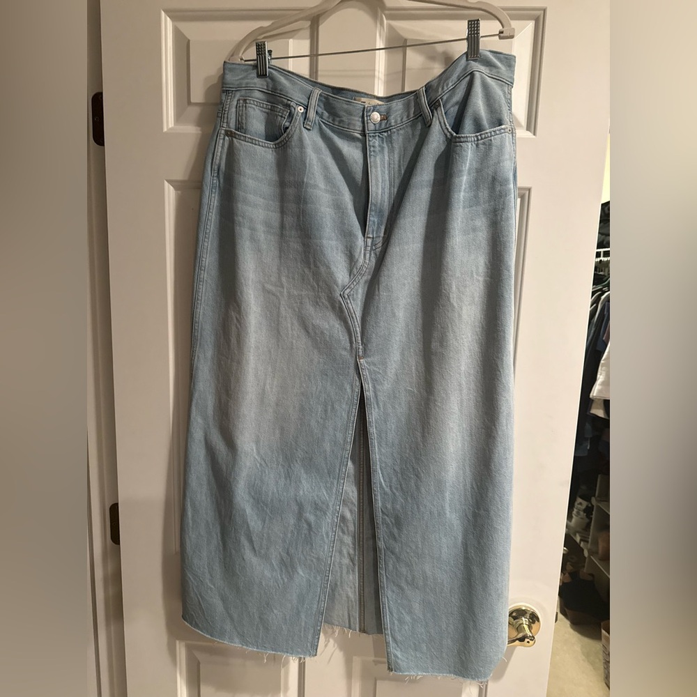 Madewell Light Blue Denim Skirt